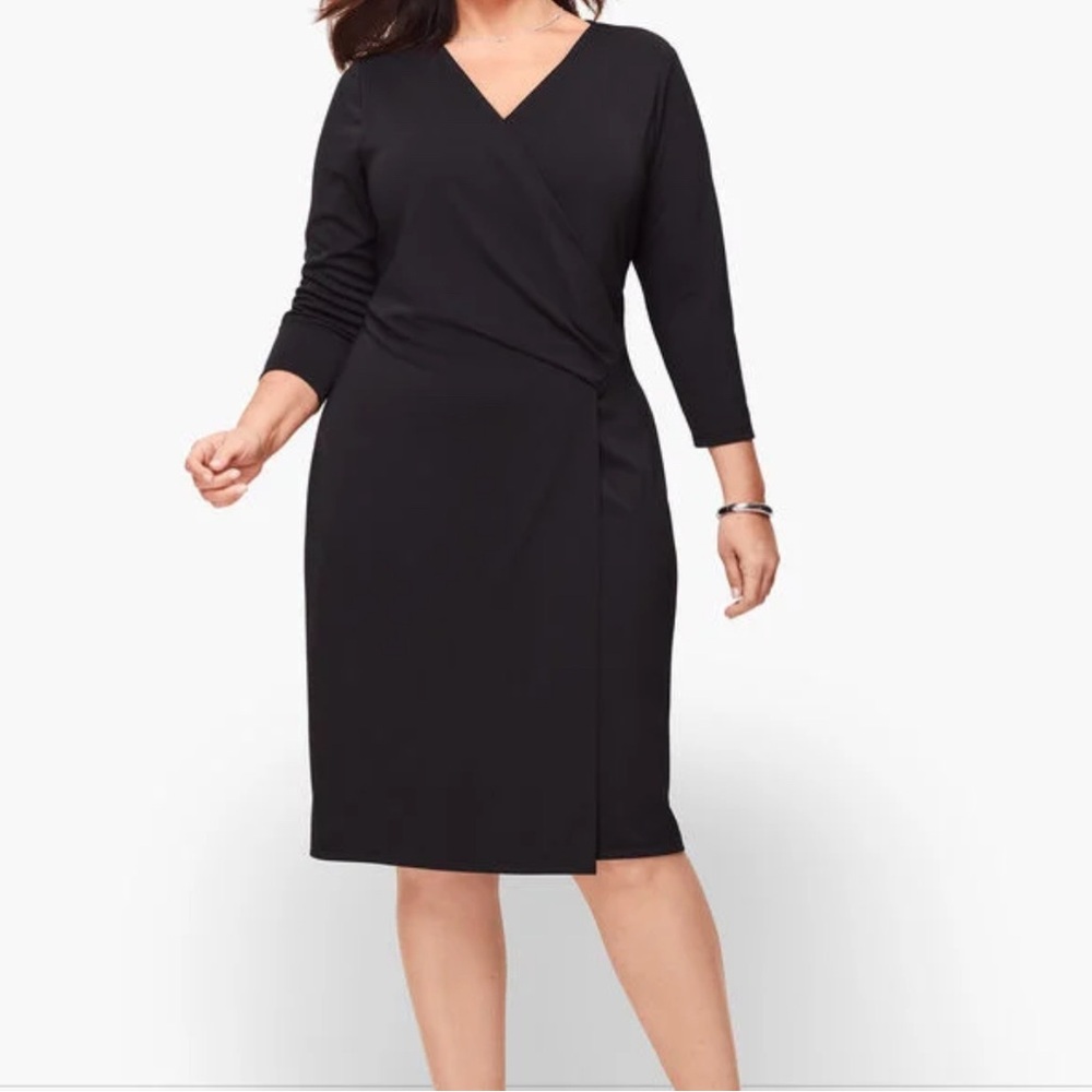Talbots Black Long Sleeve Dress